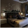 Glow In The Dark Sticker City At Night Wall Sticker